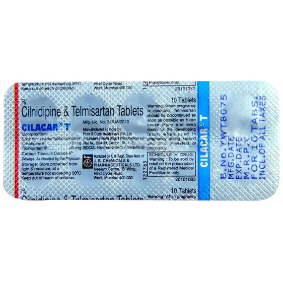 cilacar t 10/40mg tablet 10's